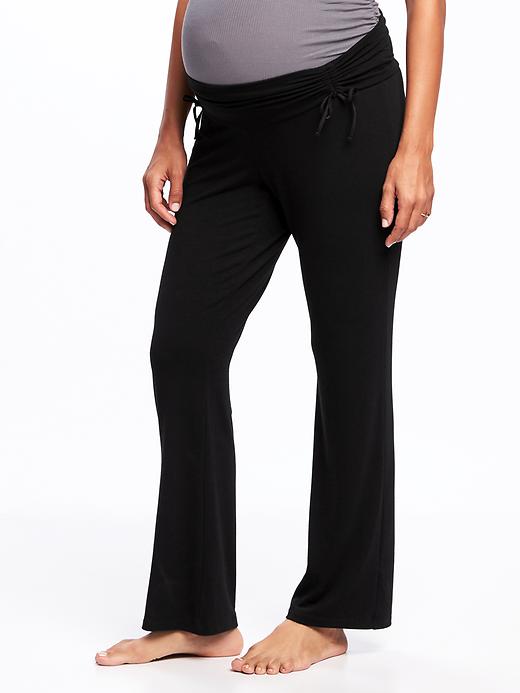 View large product image 1 of 1. Maternity Cinched-Waist Lounge Pants