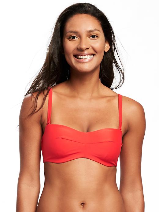View large product image 1 of 2. Bandeau Underwire Swim Top for Women