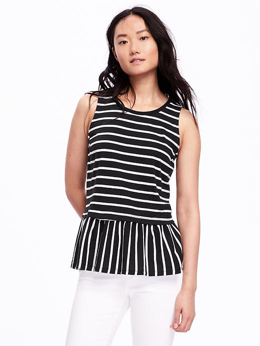 Relaxed Peplum-Hem Tank for Women | Old Navy