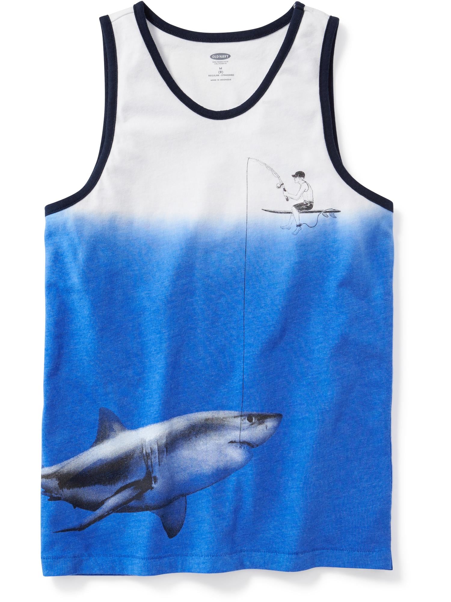 Dip-Dye Shark-Graphic Tank for Boys | Old Navy