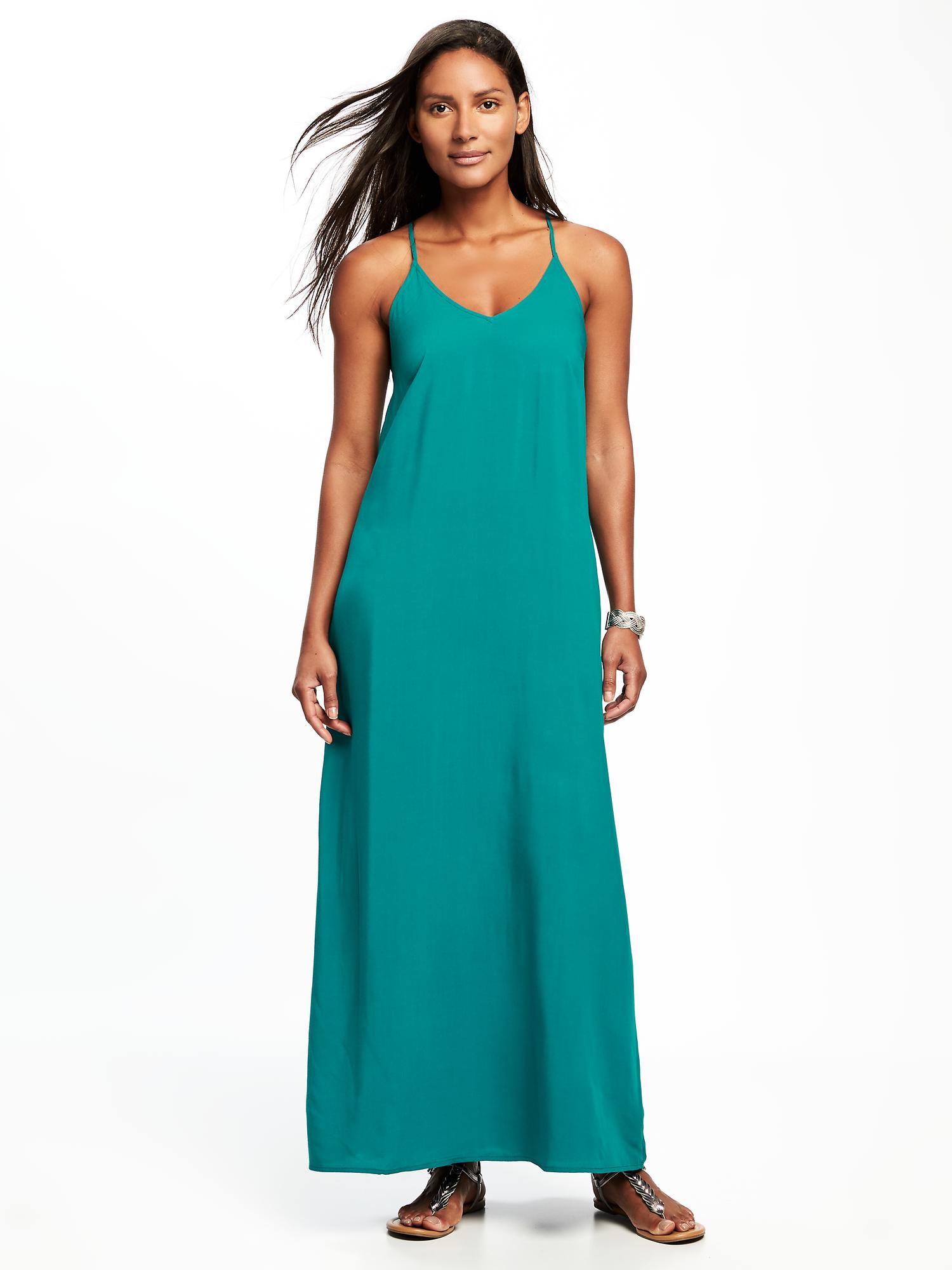 Sleeveless VNeck Maxi Dress for Women Old Navy