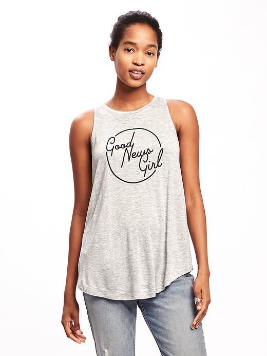 Image number 1 showing, Graphic High-Neck Swing Tank for Women