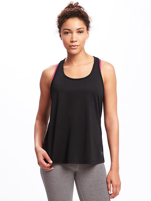 View large product image 1 of 1. Strappy-Back Performance Tank for Women