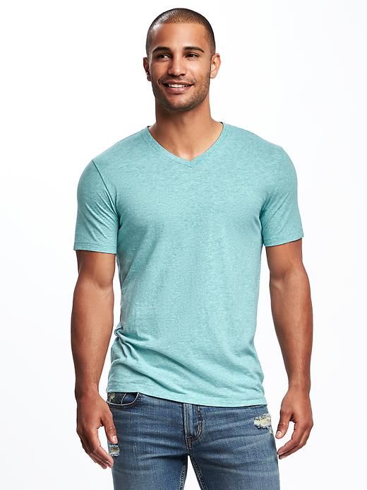 Soft-Washed Slub-Knit V-Neck T-Shirt for Men | Old Navy