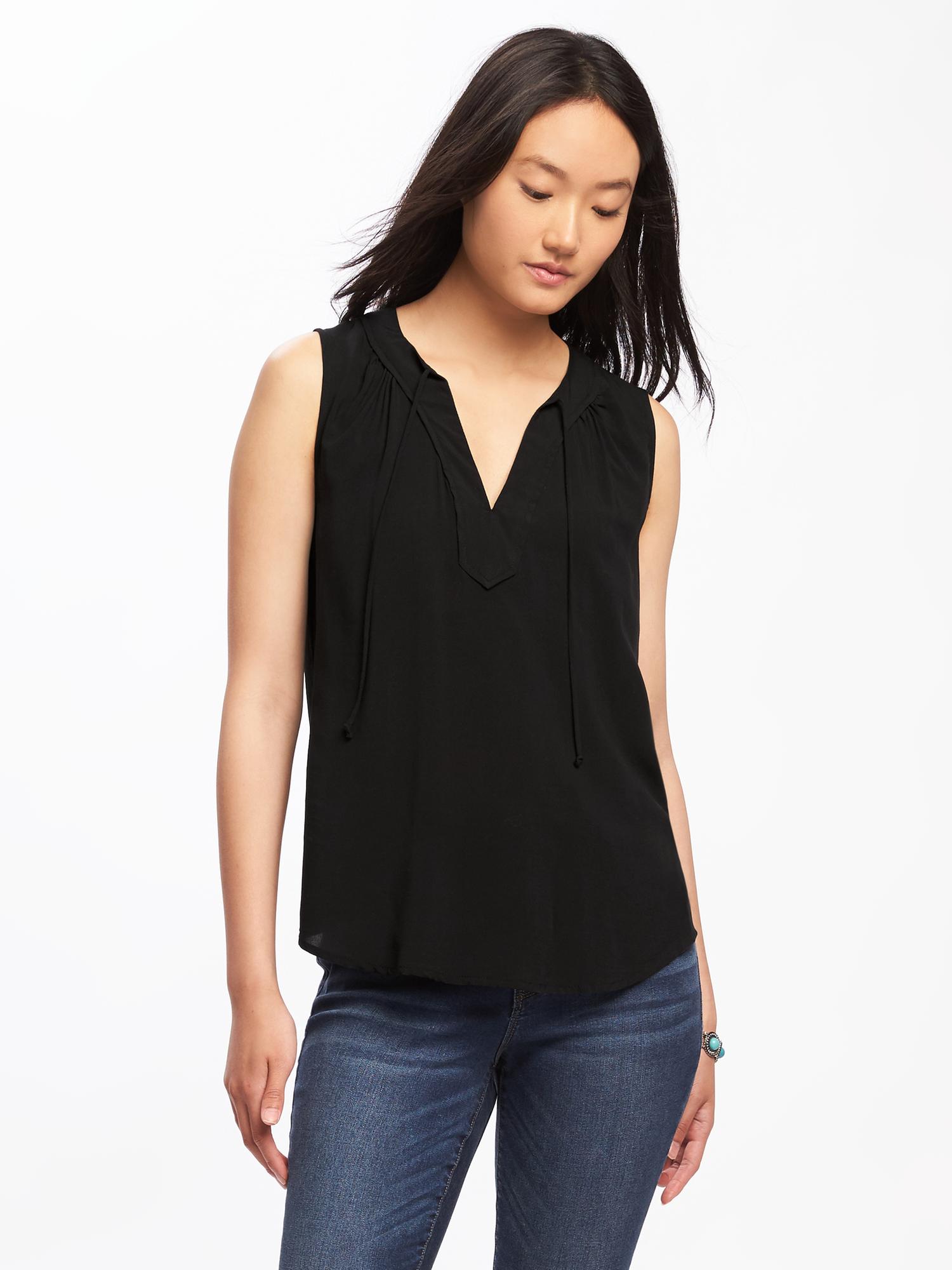 Relaxed Lightweight Sleeveless Top for Women | Old Navy