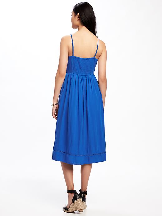 Image number 2 showing, Eyelet-Trim Fit & Flare Midi for Women