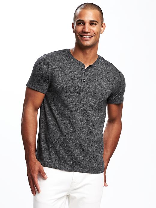 View large product image 1 of 1. Soft-Washed Henley for Men