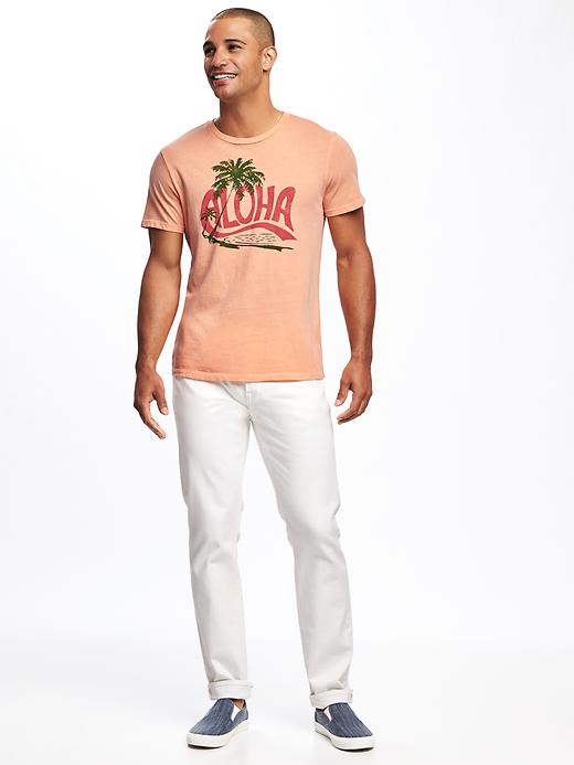 Image number 3 showing, Garment-Dyed Graphic Tee for Men