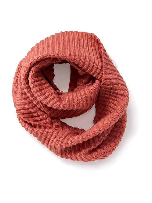 View large product image 2 of 2. Lightweight Rib-Knit Infinity Scarf
