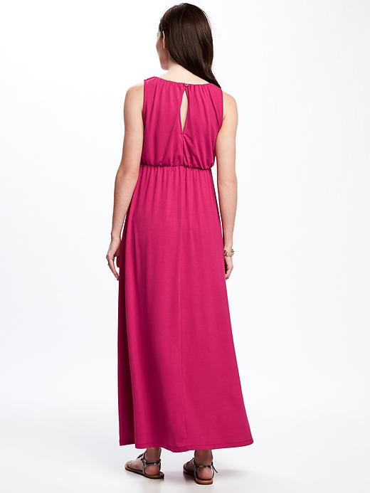 Image number 2 showing, Maternity High-Neck Jersey Maxi Dress