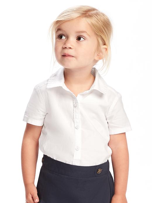 View large product image 1 of 3. Uniform Shirt for Toddler Girls