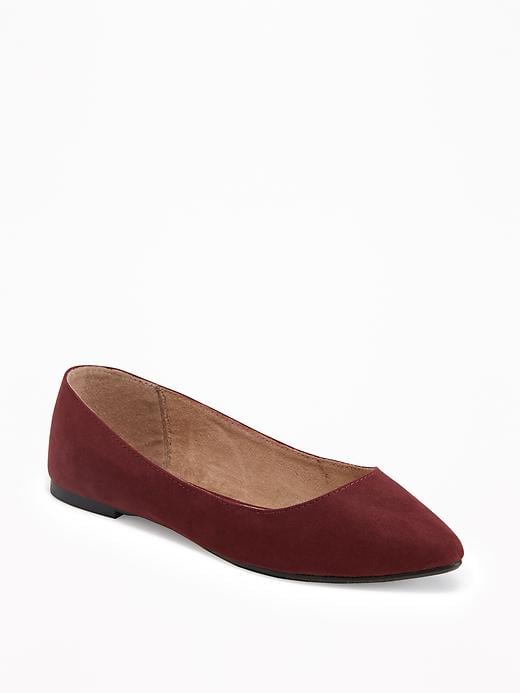 Faux-Suede Pointy Ballet Flats for Women | Old Navy