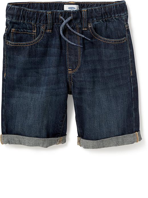 View large product image 1 of 2. Denim Pull-On Shorts for Boys