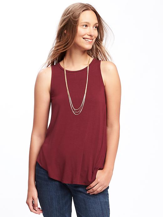 Luxe High-Neck Swing Tank for Women | Old Navy
