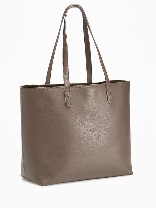 View large product image 1 of 1. Faux-Leather Tote for Women