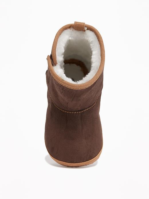 View large product image 2 of 4. Sueded Faux-Fur Lined Boots for Baby
