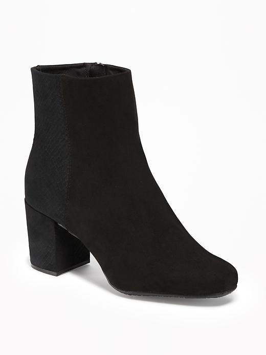 Sueded Ankle Boots for Women | Old Navy