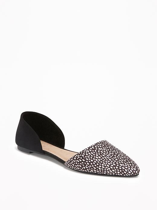 Faux-Suede D'Orsay Flats for Women | Old Navy
