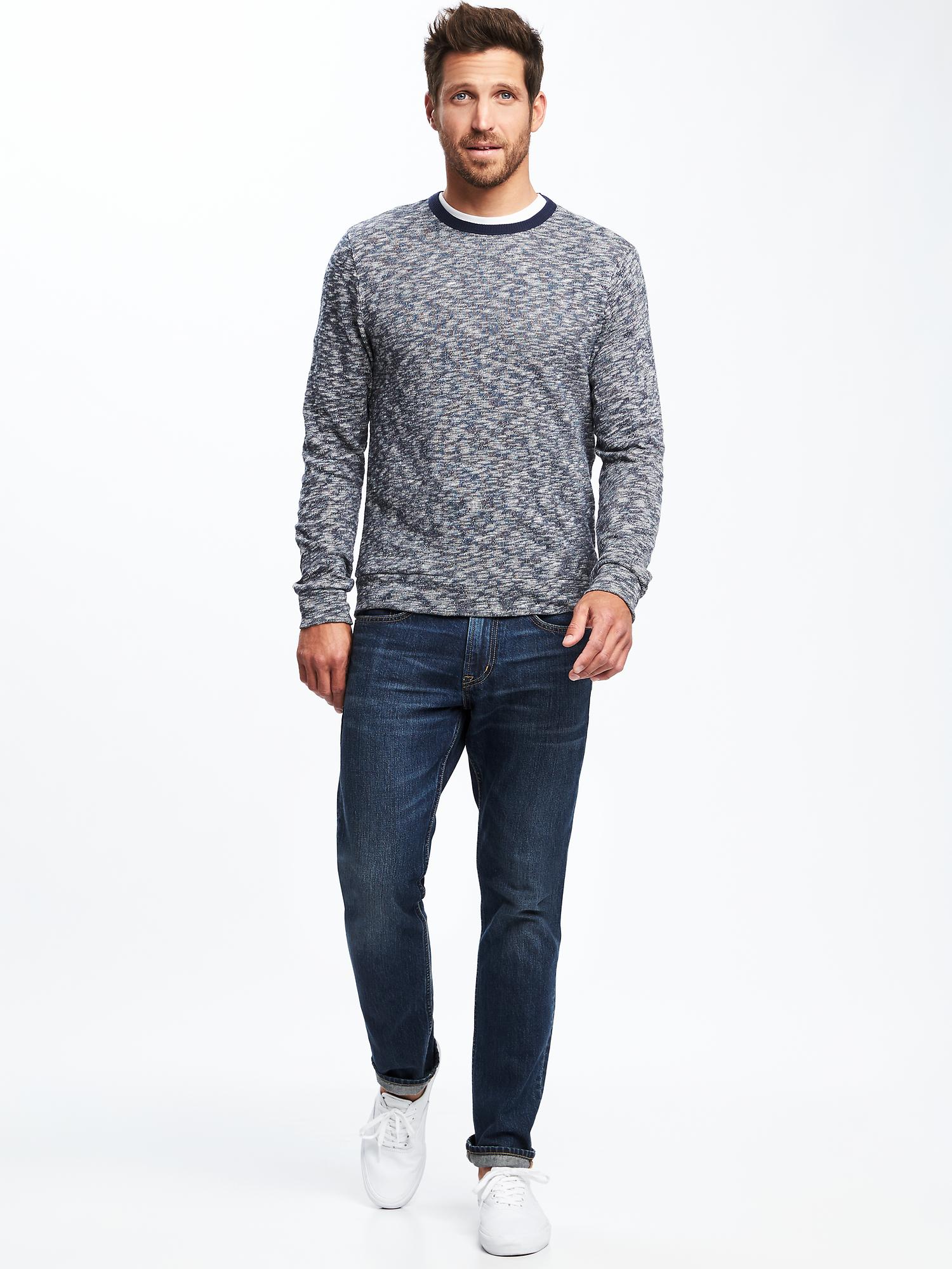 Marled Crew-Neck Sweater for Men | Old Navy