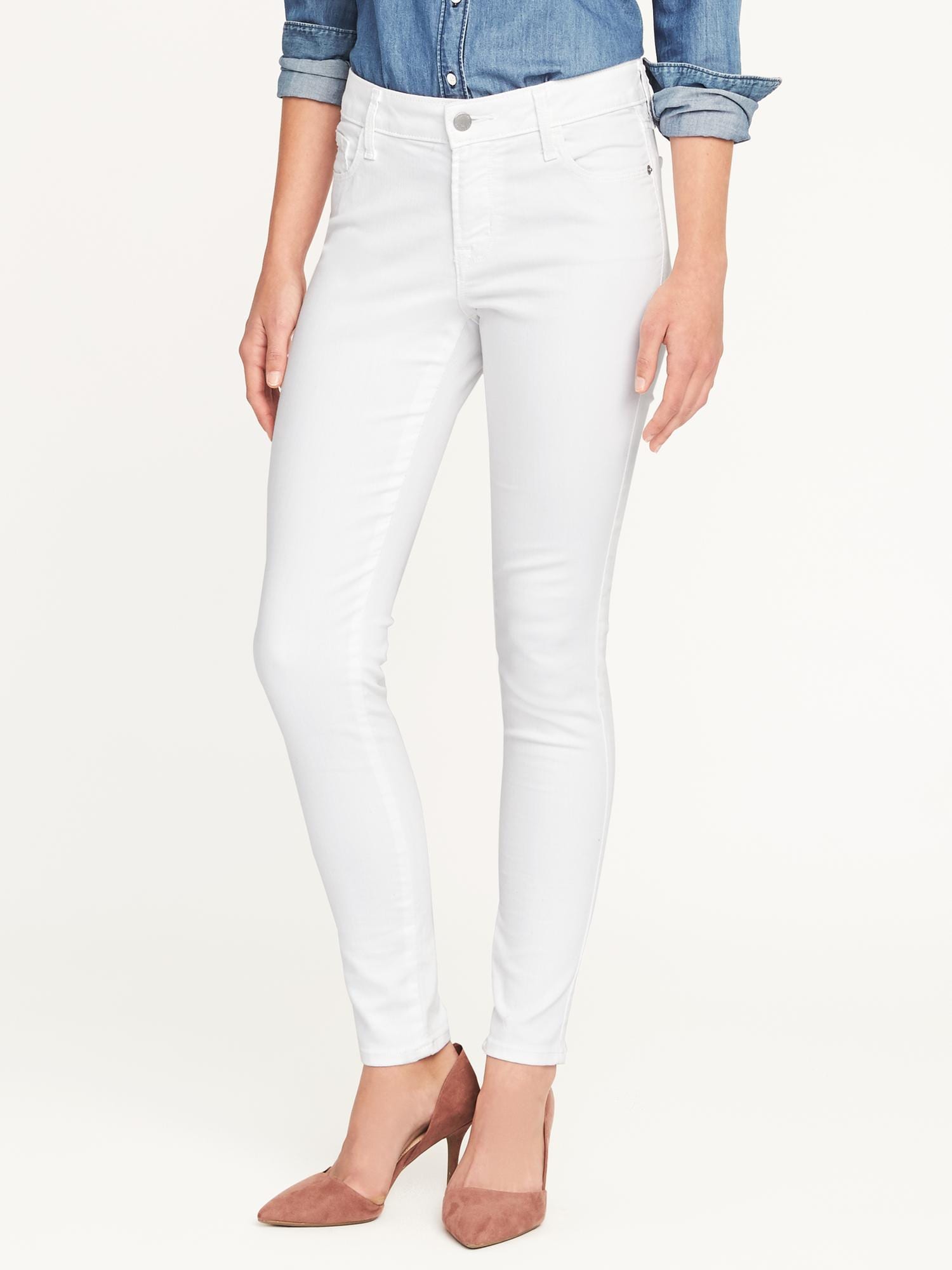 Mid-Rise Clean Slate Rockstar Super Skinny Jeans For Women -8874