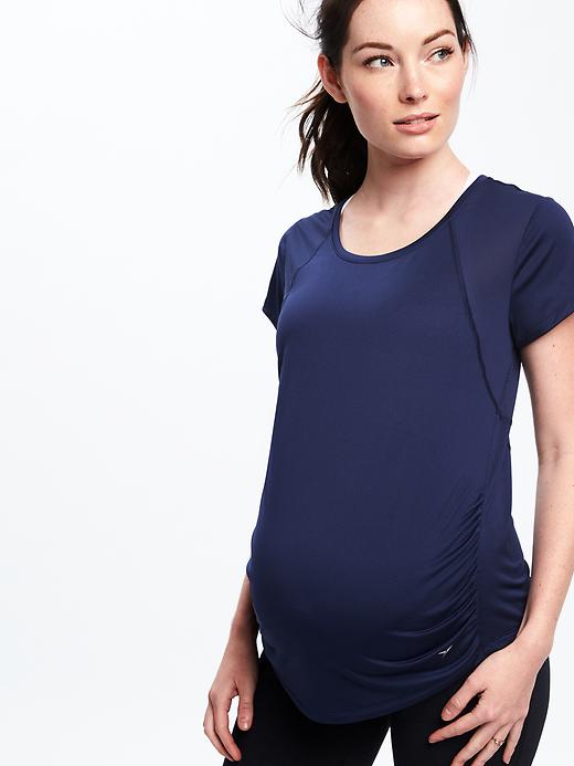 Image number 4 showing, Maternity Go-Dry Cool Mesh Tee