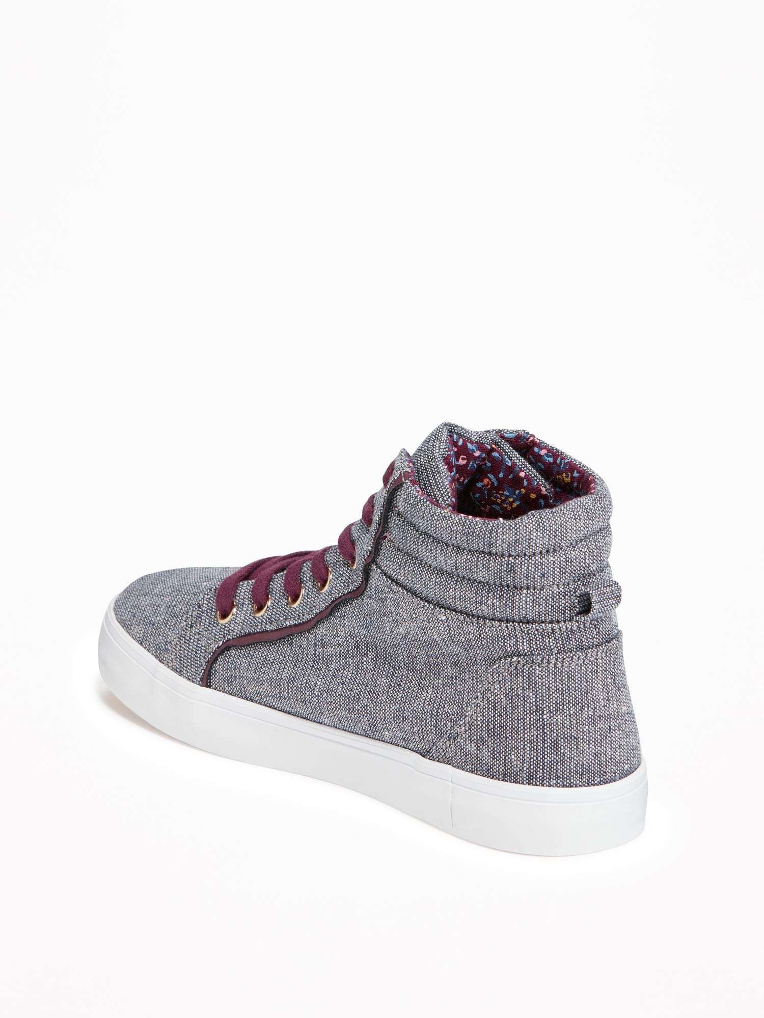 Chambray-Sparkle High-Tops for Girls | Old Navy