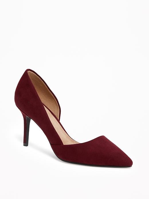 View large product image 1 of 1. Sueded D'Orsay Pumps for Women