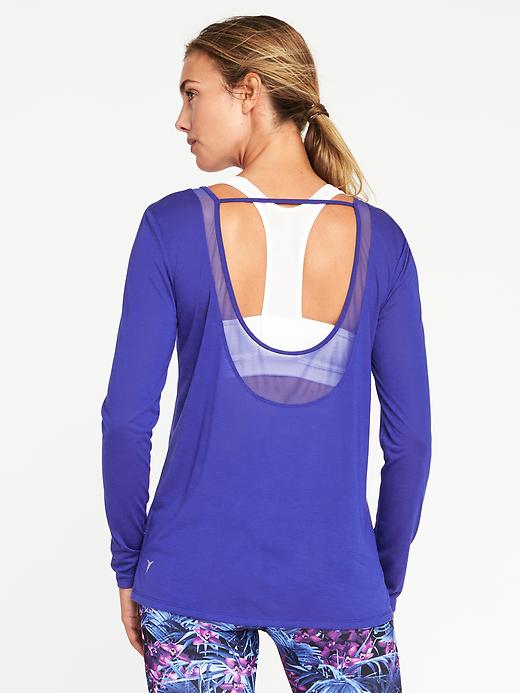 Image number 1 showing, Scoop-Back Performance Tee for Women