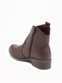 View large product image 3 of 3. Heeled Western Ankle Boots for Girls