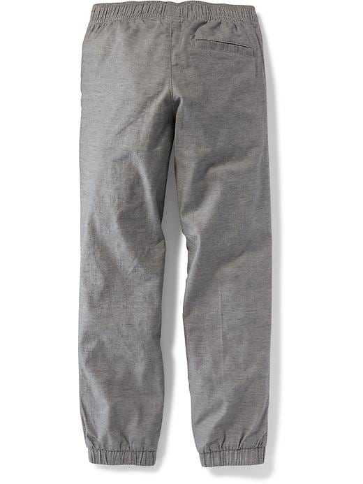 View large product image 2 of 3. Flat-Front Heathered Joggers For Boys