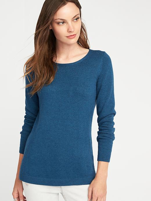 Image number 4 showing, Classic Crew-Neck Sweater for Women