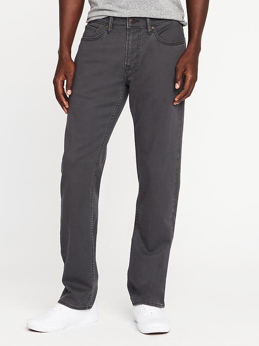 Straight Built-In Flex Twill Five-Pocket Pants | Old Navy