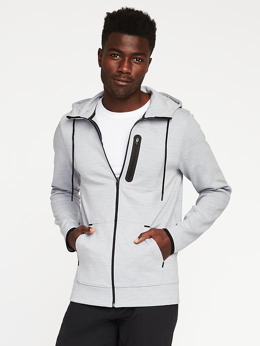 Image number 1 showing, Go-Dry Zip-Front Performance Hoodie for Men