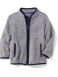View large product image 4 of 4. Sweater-Fleece Zip Jacket for Toddler Boys