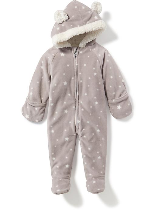 View large product image 1 of 2. Micro Performance Fleece Critter One-Piece for Baby