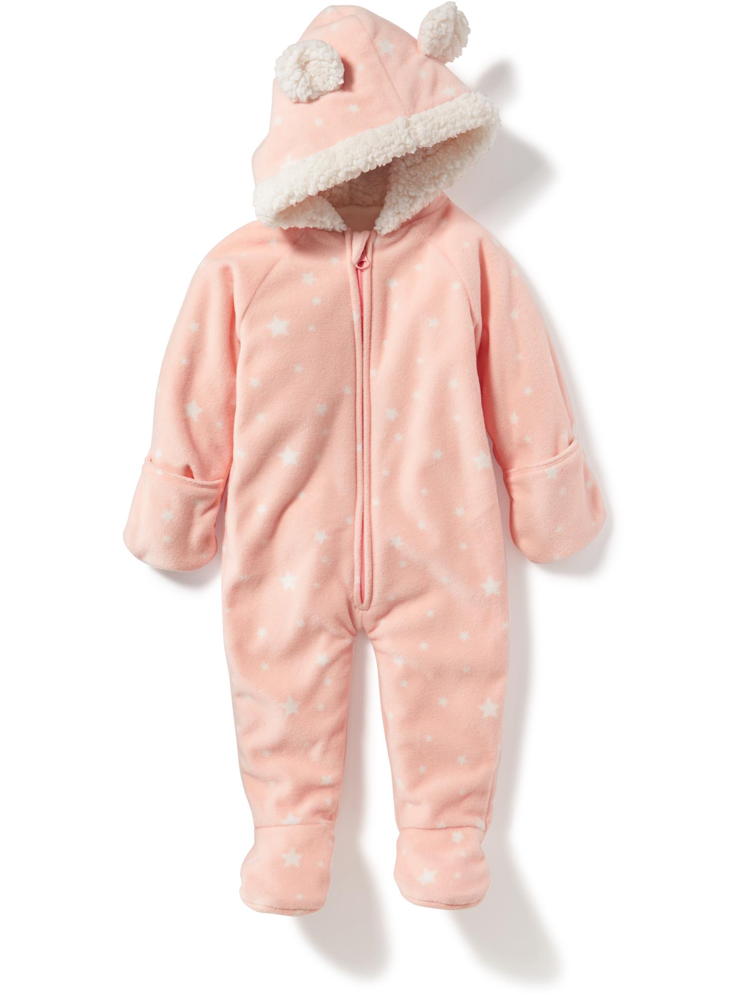 Micro Performance Fleece Critter One-Piece for Baby | Old Navy