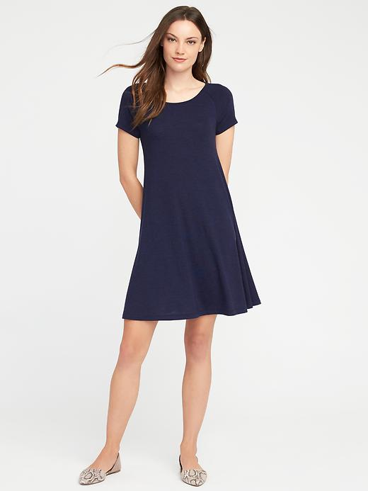 Image number 1 showing, Jersey-Knit Swing Dress for Women