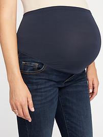 View large product image 3 of 3. Maternity Full-Panel Skinny Jeans