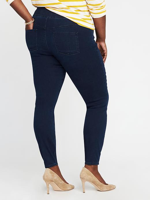 Image number 2 showing, Mid-Rise Plus-Size Rockstar Jeggings