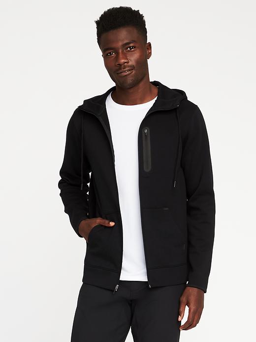 Image number 1 showing, Go-Dry Double-Knit Zip Hoodie for Men