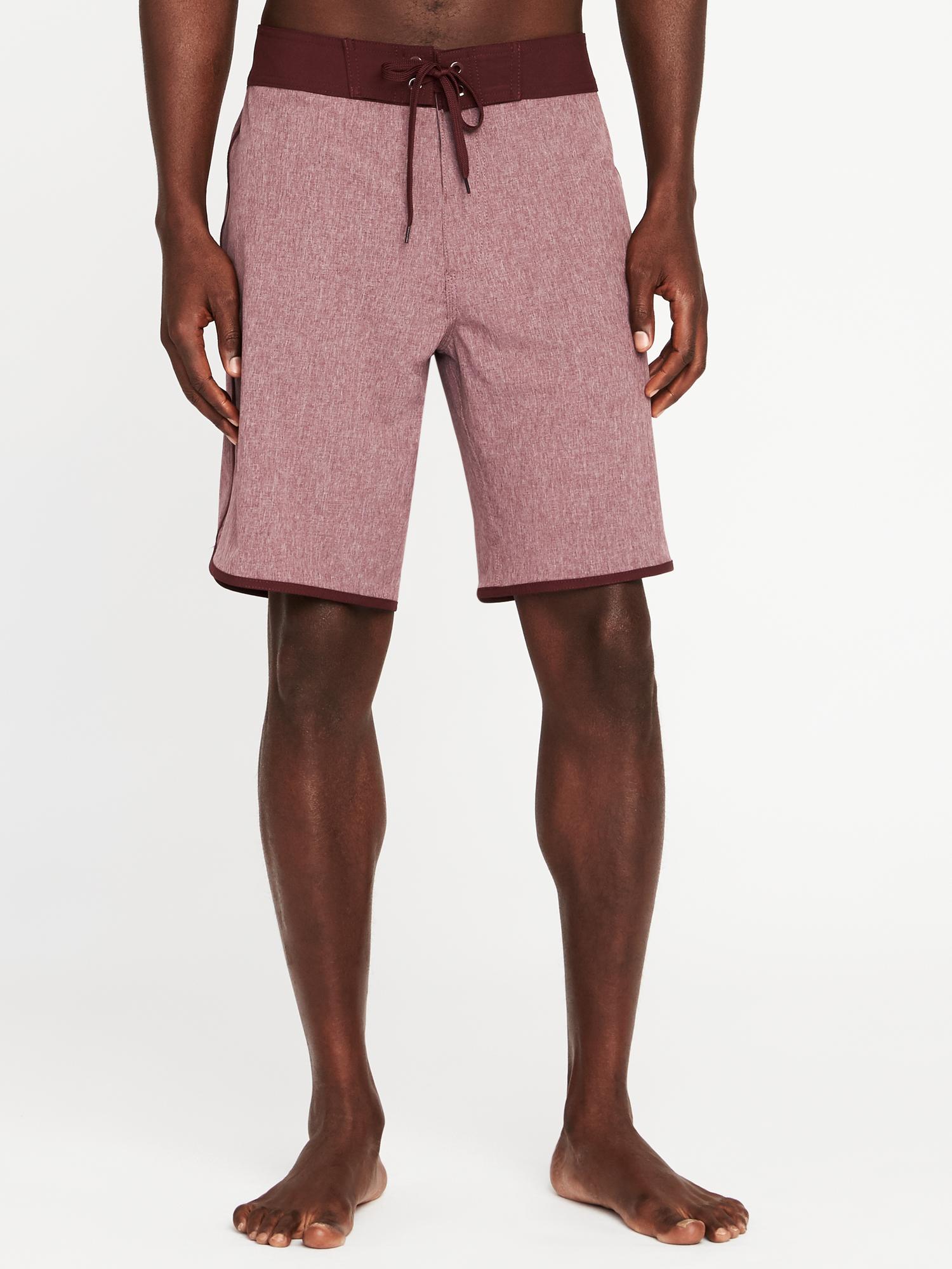 Built-In Flex Heathered Board Shorts for Men (10