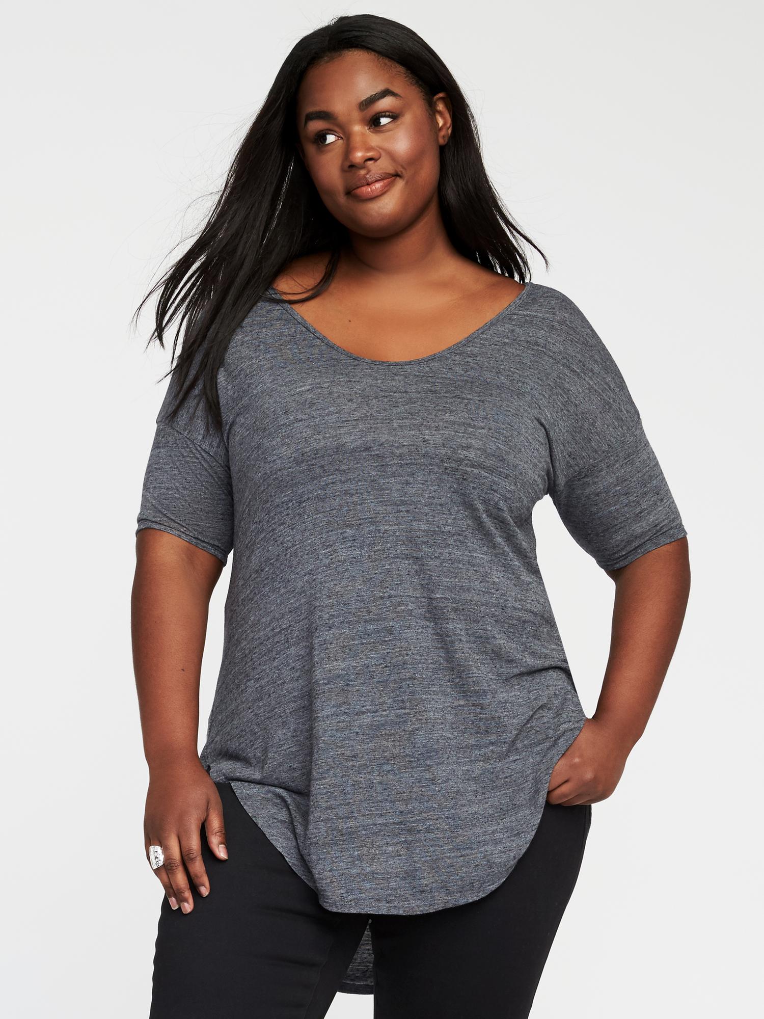 Relaxed Plus-Size Jersey-Knit Tunic | Old Navy