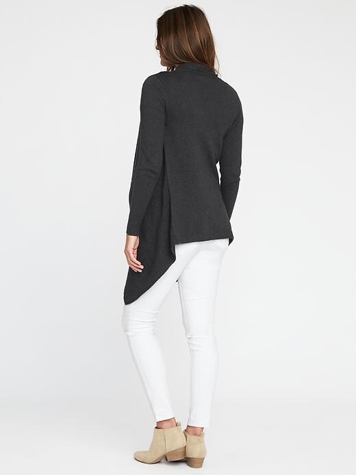 Image number 2 showing, Maternity Cascading Open-Front Sweater