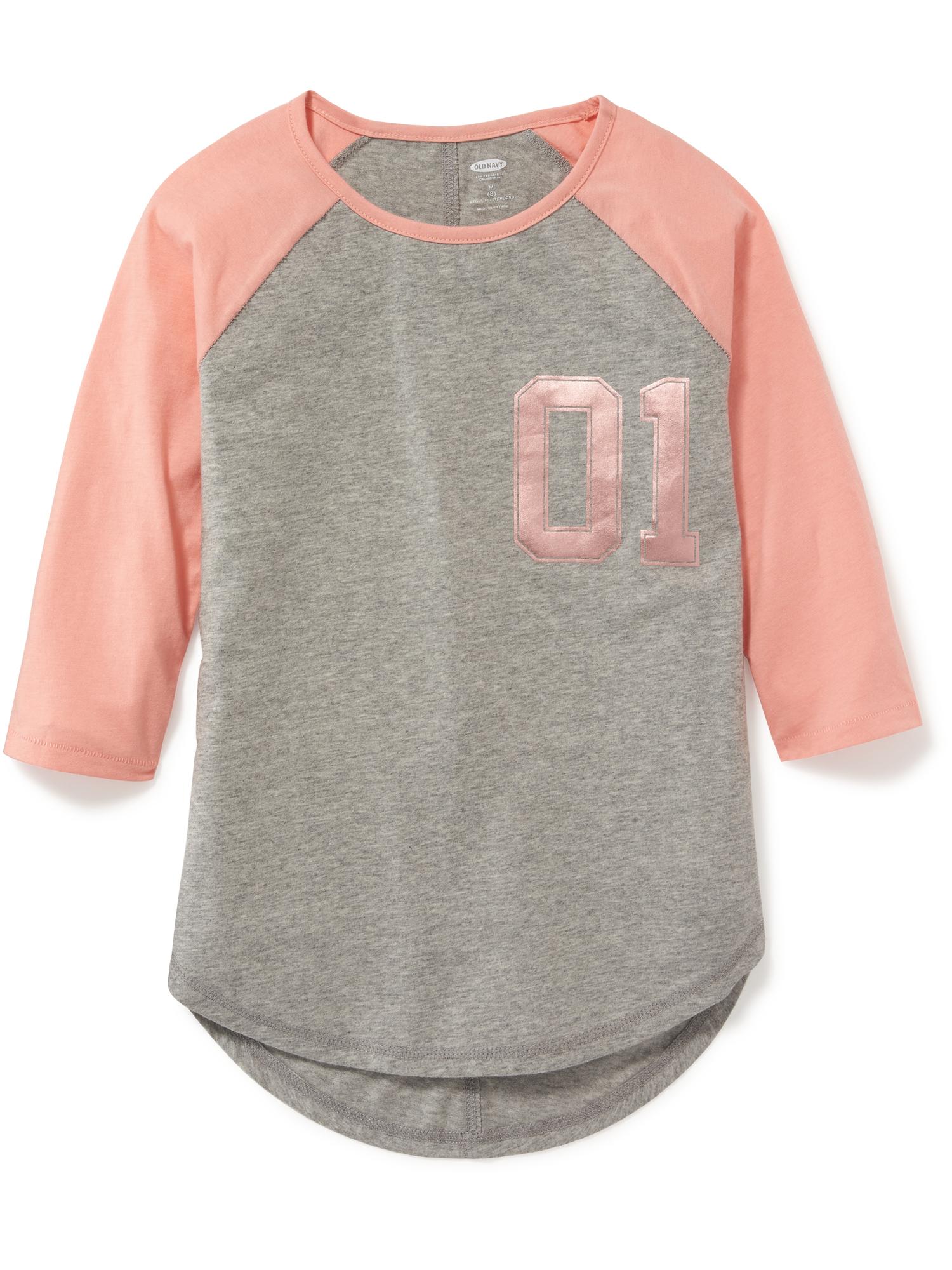 Graphic Baseball Tee for Girls Old Navy