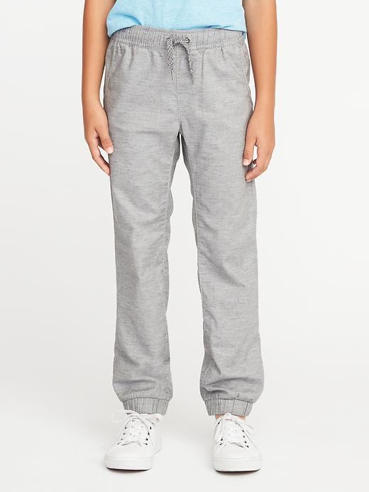 View large product image 1 of 3. Flat-Front Heathered Joggers For Boys