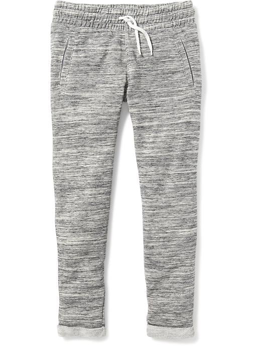 Skinny Rolled-Cuff Fleece Joggers for Girls | Old Navy
