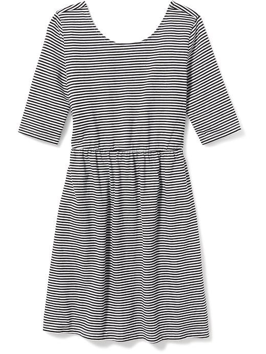View large product image 1 of 1. Fit & Flare Scoop-Neck Dress for Girls