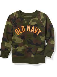 View large product image 4 of 4. Camo Logo Sweatshirt for Toddler Boys