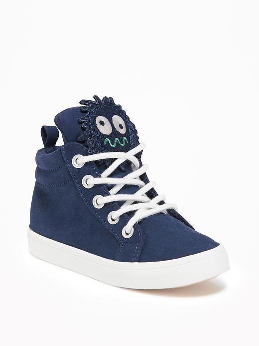 View large product image 1 of 4. Critter High-Top Sneakers For Toddler Boys