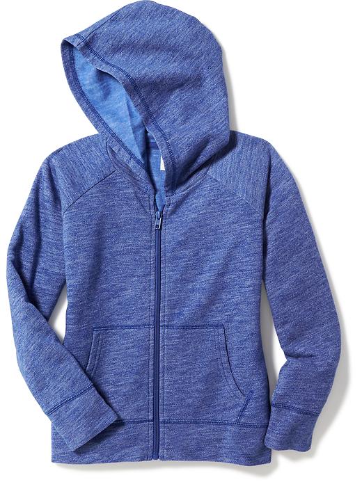 View large product image 1 of 1. Slub-Knit Raglan-Sleeve Zip Hoodie for Girls